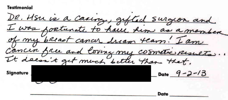 A Testimonial from patient 173 that underwent procedure at Memorial Plastic Surgery