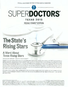 Super Doctors: Texas Rising Stars 2015