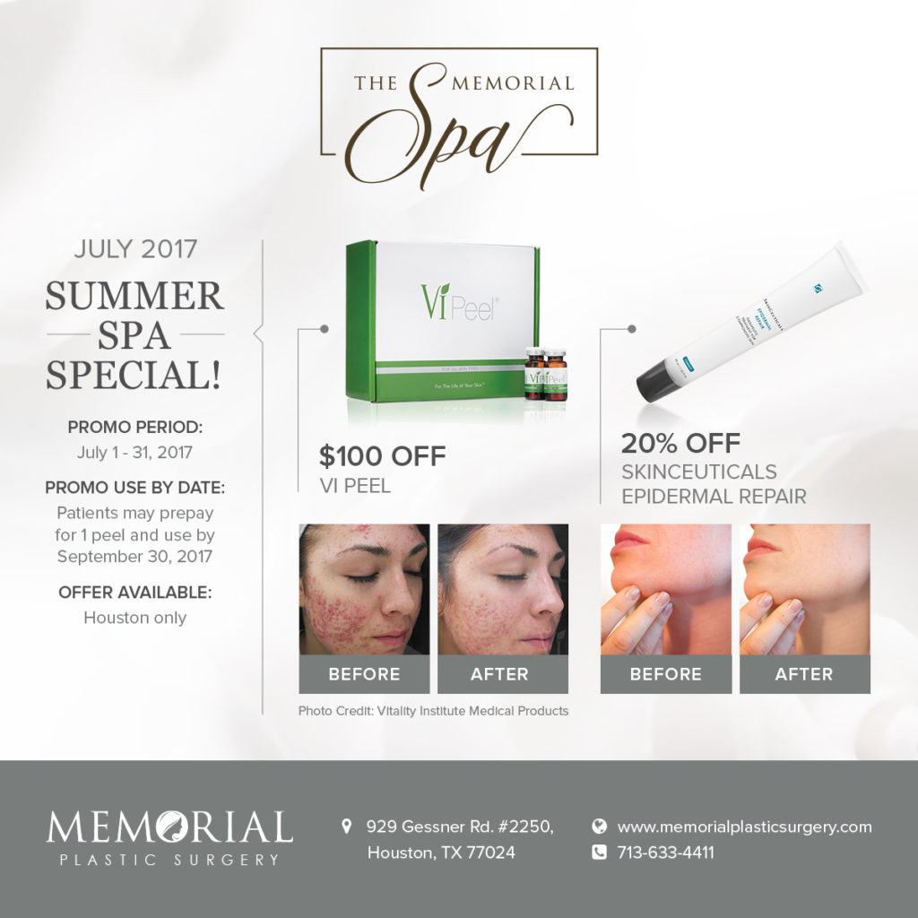 The Memorial Spa's 2017 summer special.