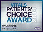 Vitals Patient Choice Award 2014