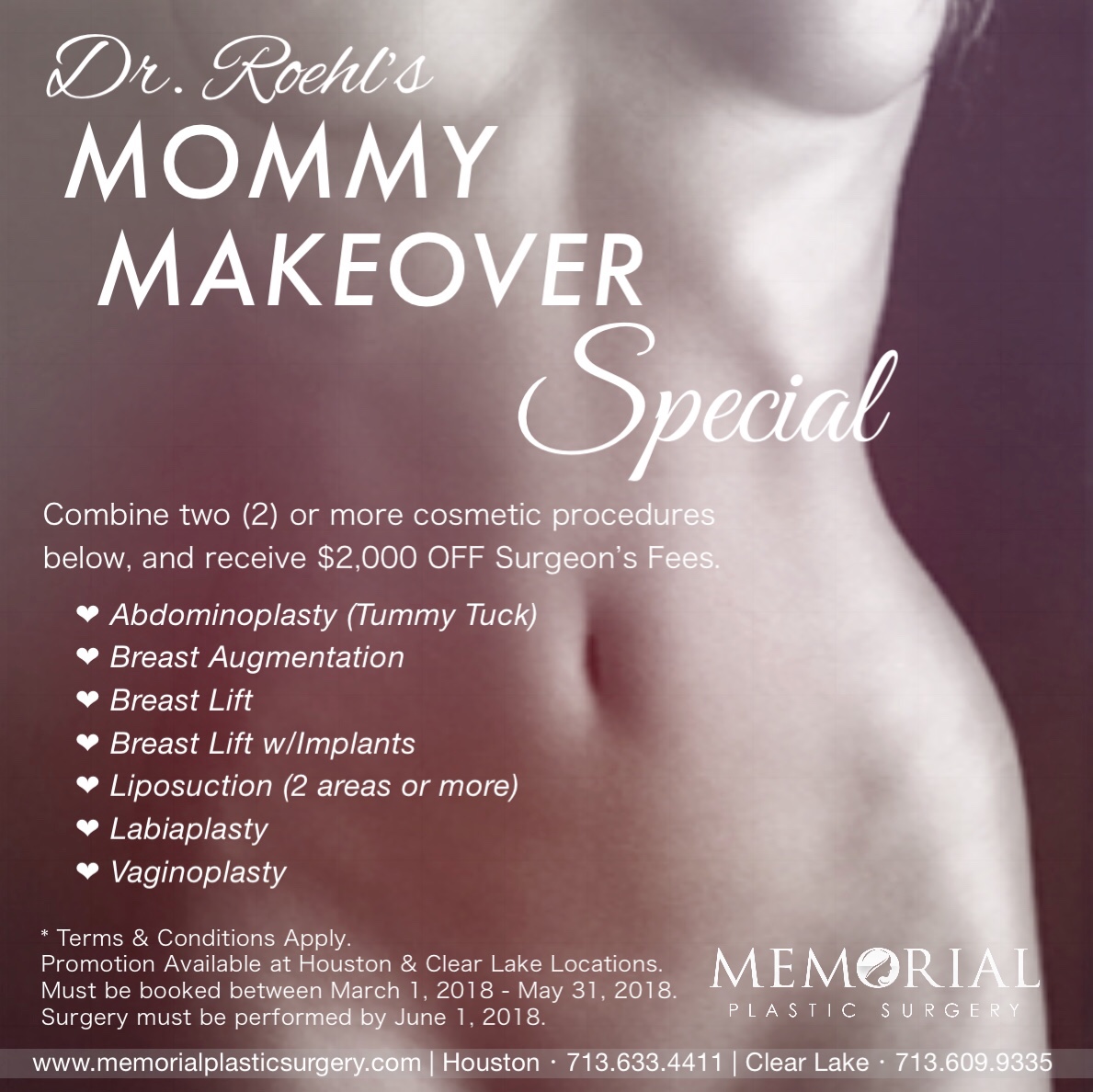 escort Independently Accidental Mommy Makeover Special 2018 - Dr. Kendall Roehl